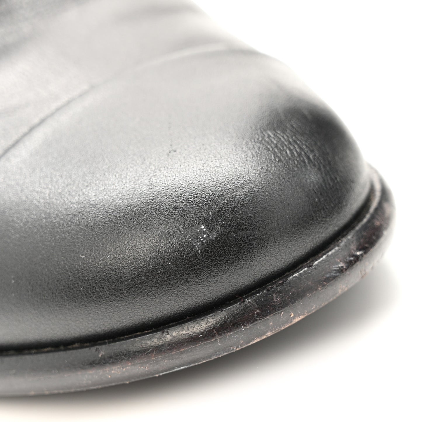 Calfskin CC Ankle Boots 38.5 Black