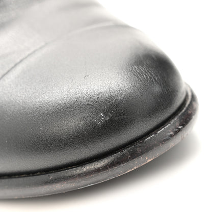 Chanel Calfskin CC Ankle Boots 38.5 Black 23 of 26