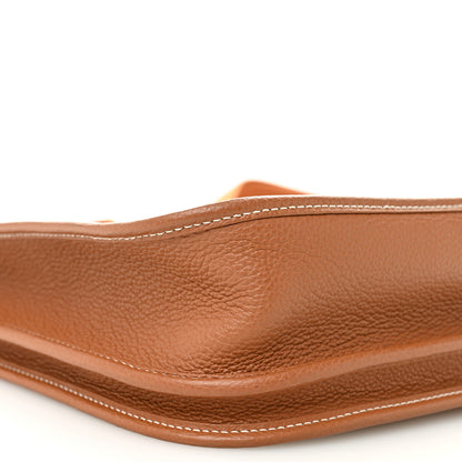 Hermes Taurillon Clemence Evelyne III PM Gold 9 of 10