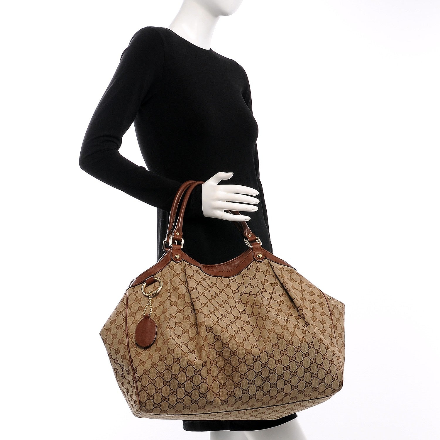 Gucci Monogram Large Sukey Tote Brown 2 of 11