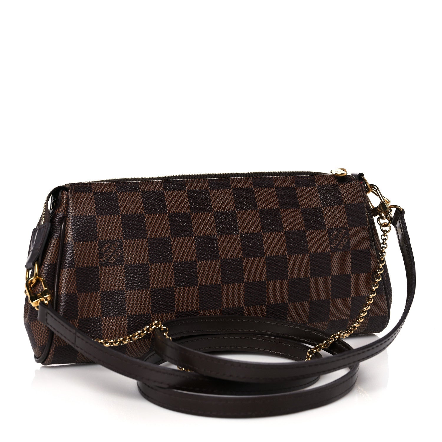 Louis Vuitton Damier Ebene Eva Clutch 3 of 12