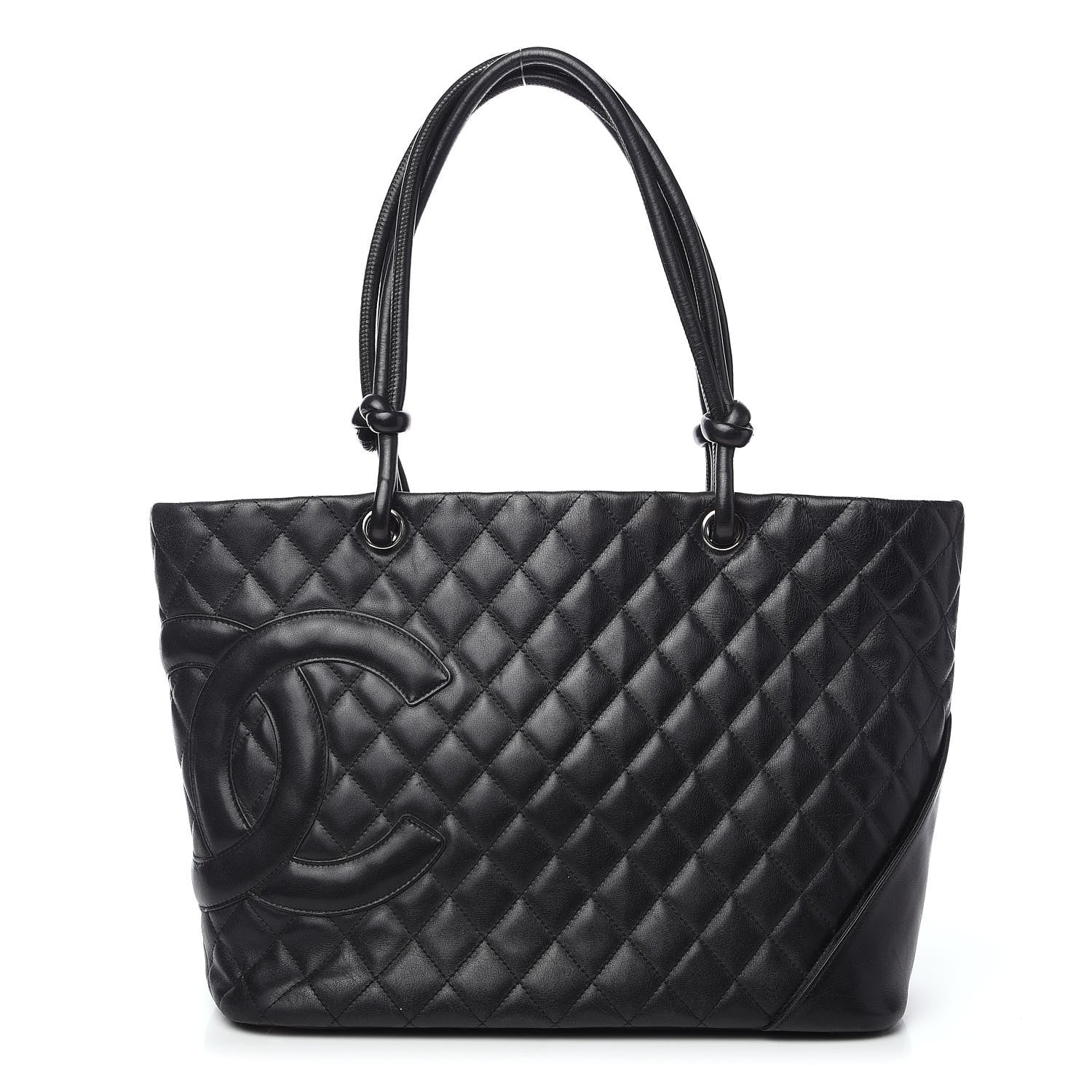 Chanel Calfskin Quilted Large Cambon Tote Black 1 of 14
