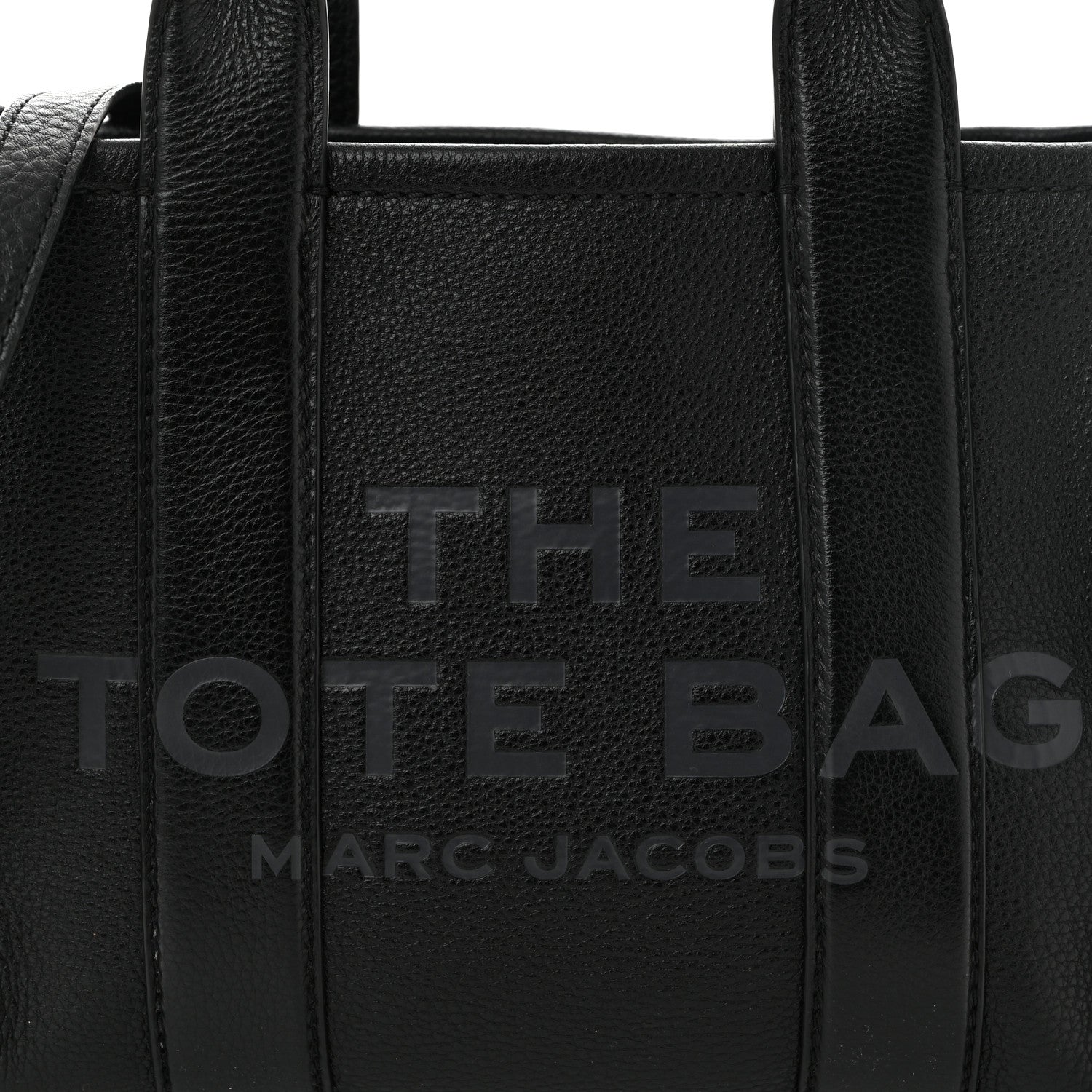 Marc Jacobs Grained Calfskin Small The Tote Bag Black 8 of 14