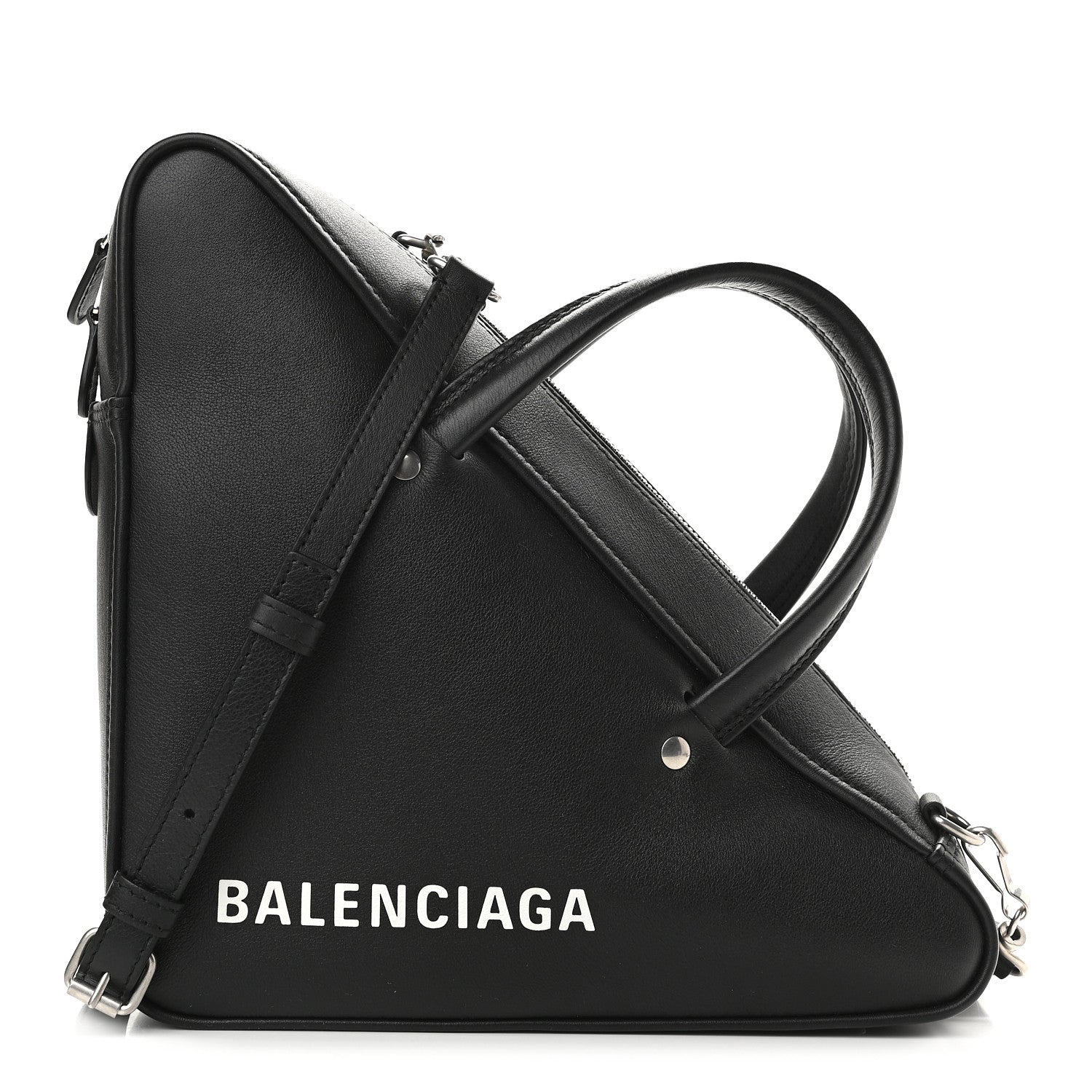 Balenciaga Calfskin S Triangle Duffle Black 1 of 8