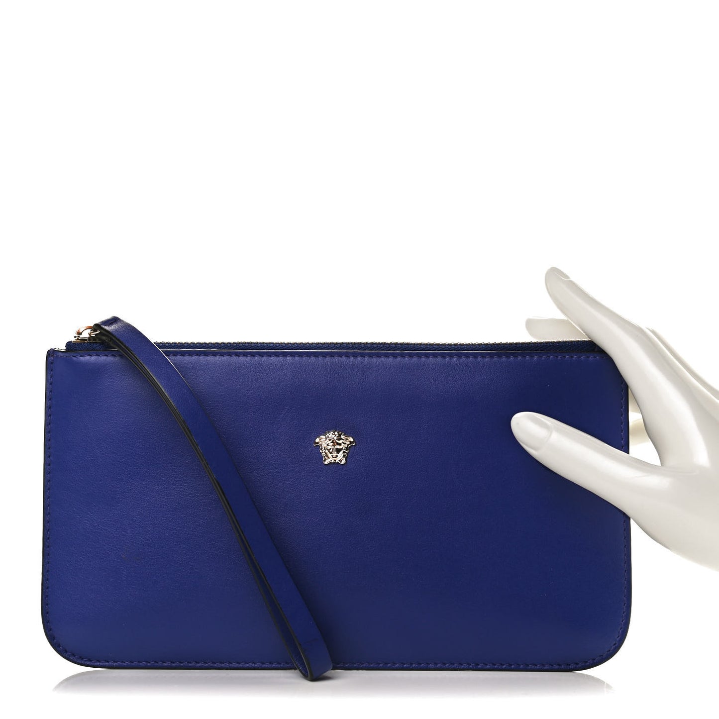 Vitello Medusa Wrist Pouch Blue
