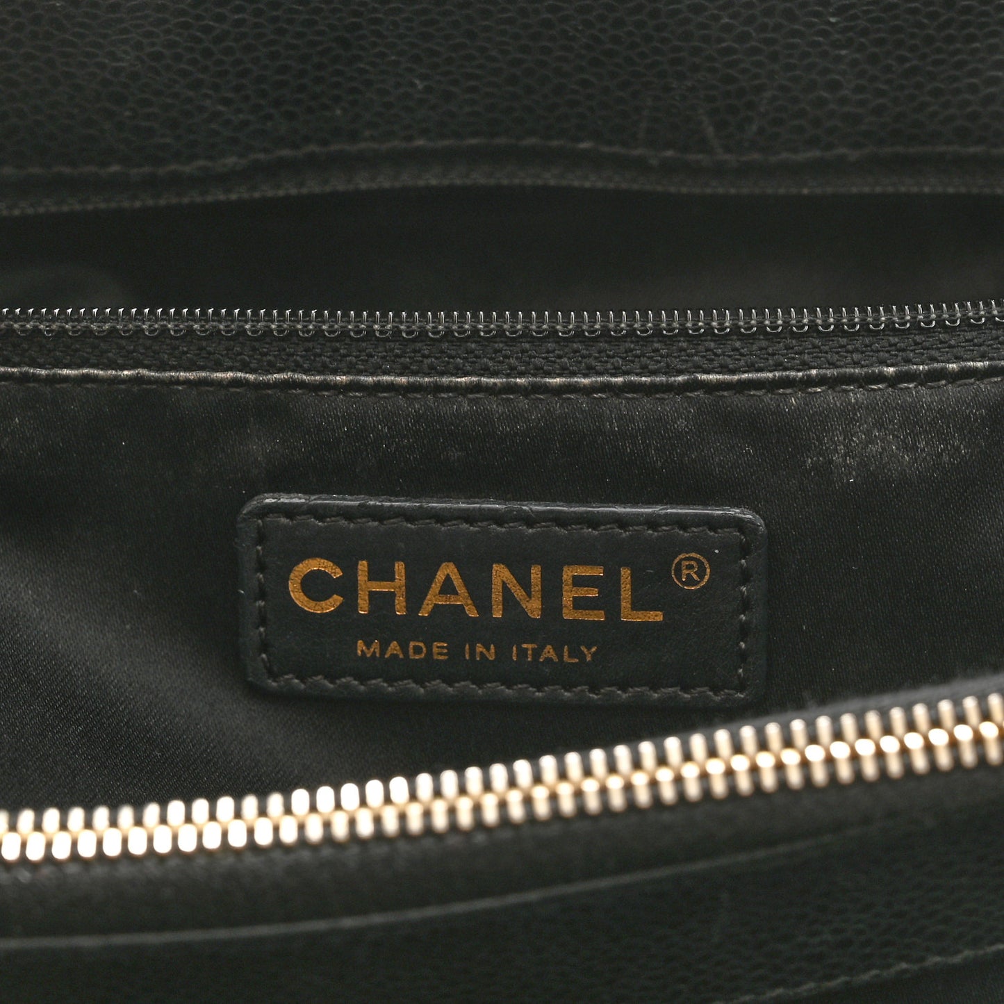 Caviar Quilted Grand Shopping Tote GST Black