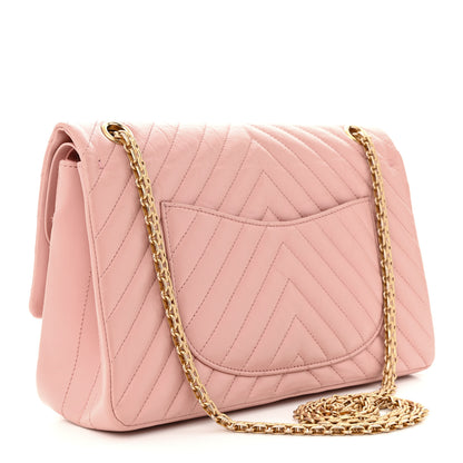 Chanel Aged Calfskin Chevron Quilted 2.55 Reissue 226 Flap Light Pink 3 of 17