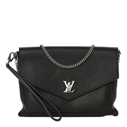 Louis Vuitton Soft Calfskin My Lockme Pochette Black 1 of 14