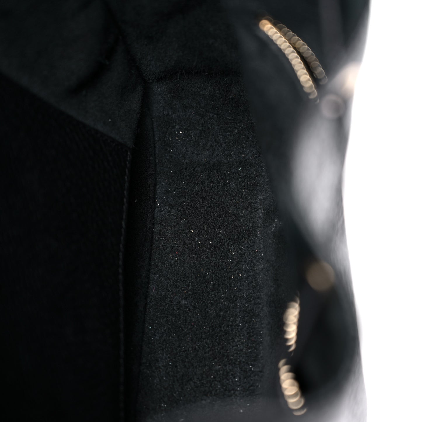 Grained Calfskin Rockstud Bucket Bag Black