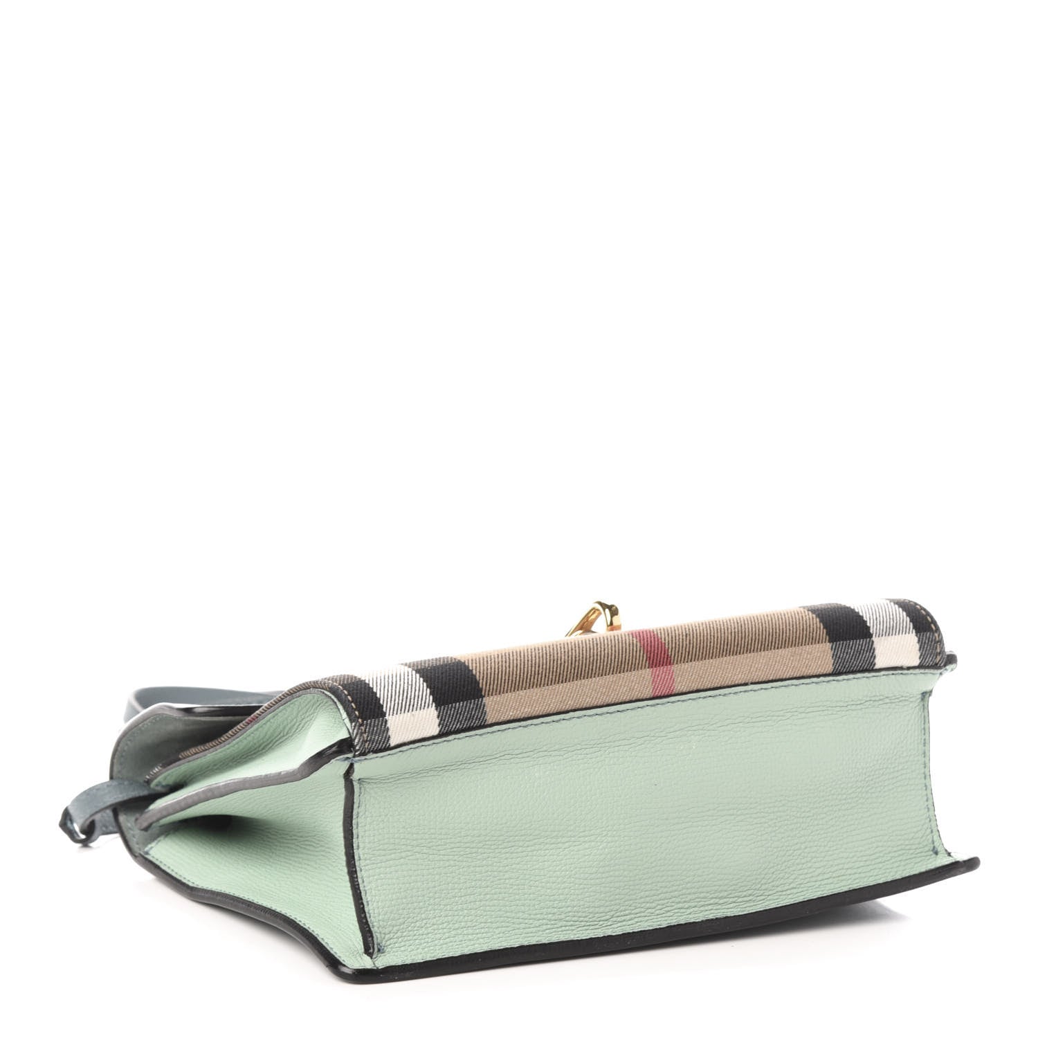 Burberry Grainy Calfskin House Check Small Macken Crossbody Bag Celadon Blue 4 of 11