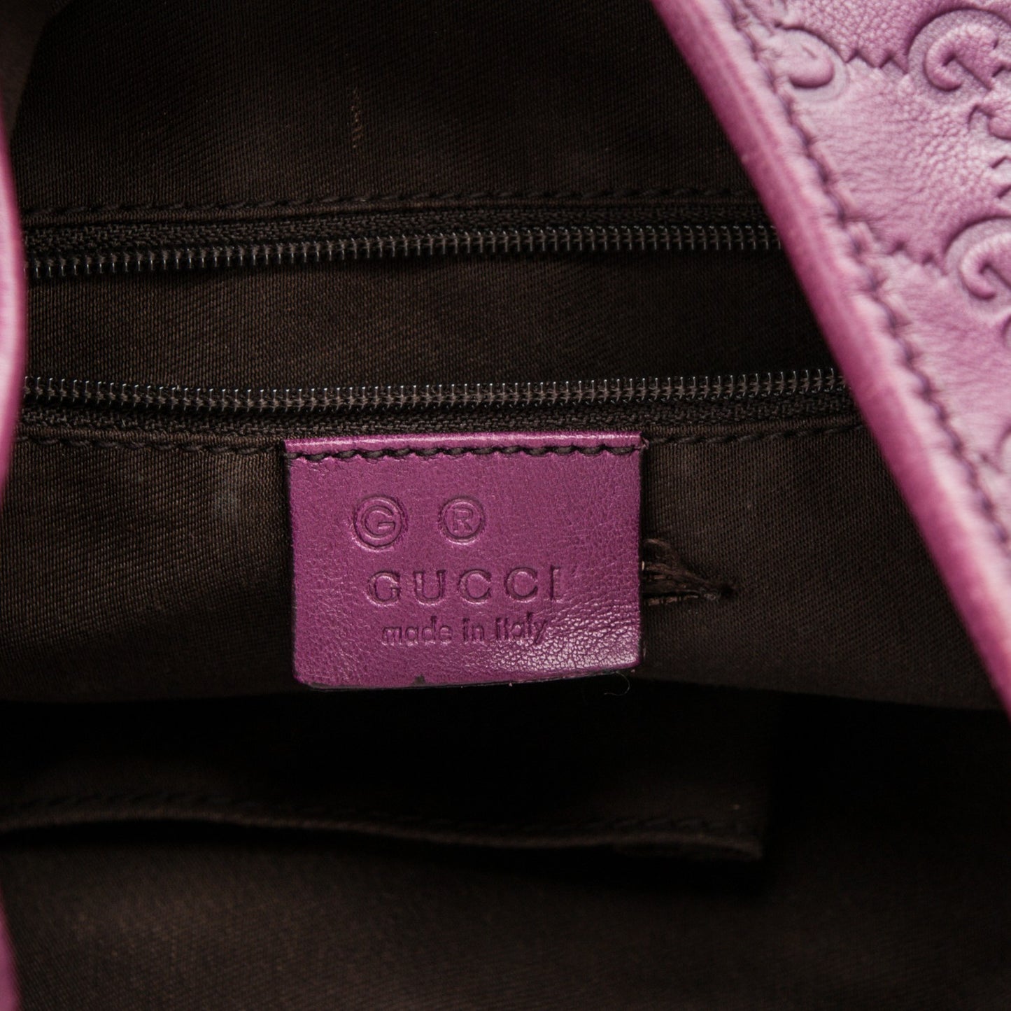 Guccissima Medium New Britt Hobo Purple