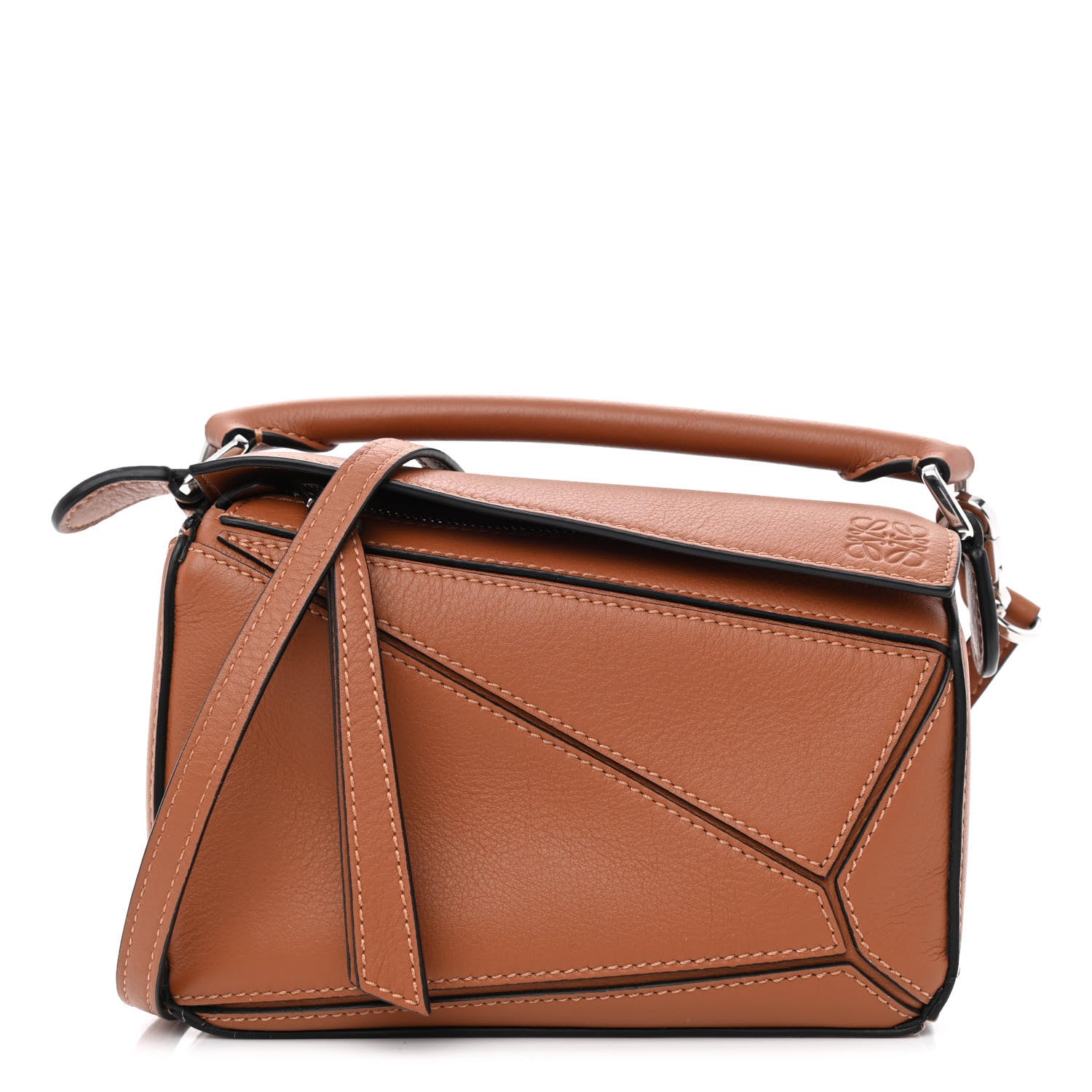 Loewe Calfskin Mini Puzzle Bag Tan 1 of 10