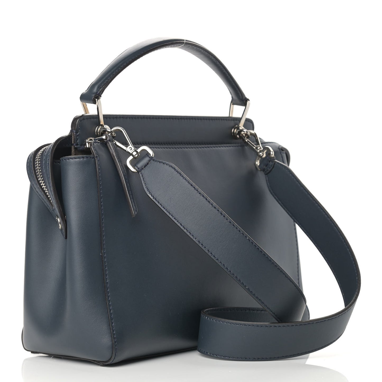 Vitello Baltico Dolce DotCom Satchel Navy Yellow
