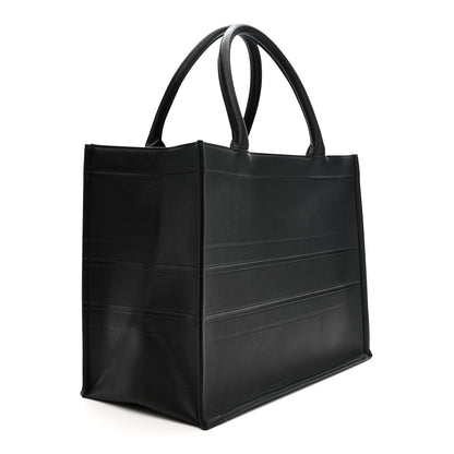 Christian Dior Calfskin Embossed Medium Book Tote Black 3 of 10