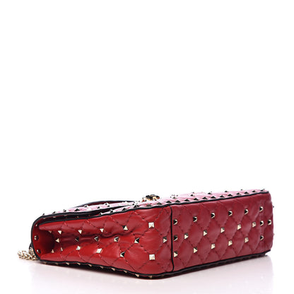 Valentino Garavani Nappa Medium Rockstud Spike Shoulder Bag Rosso Valentino 4 of 11