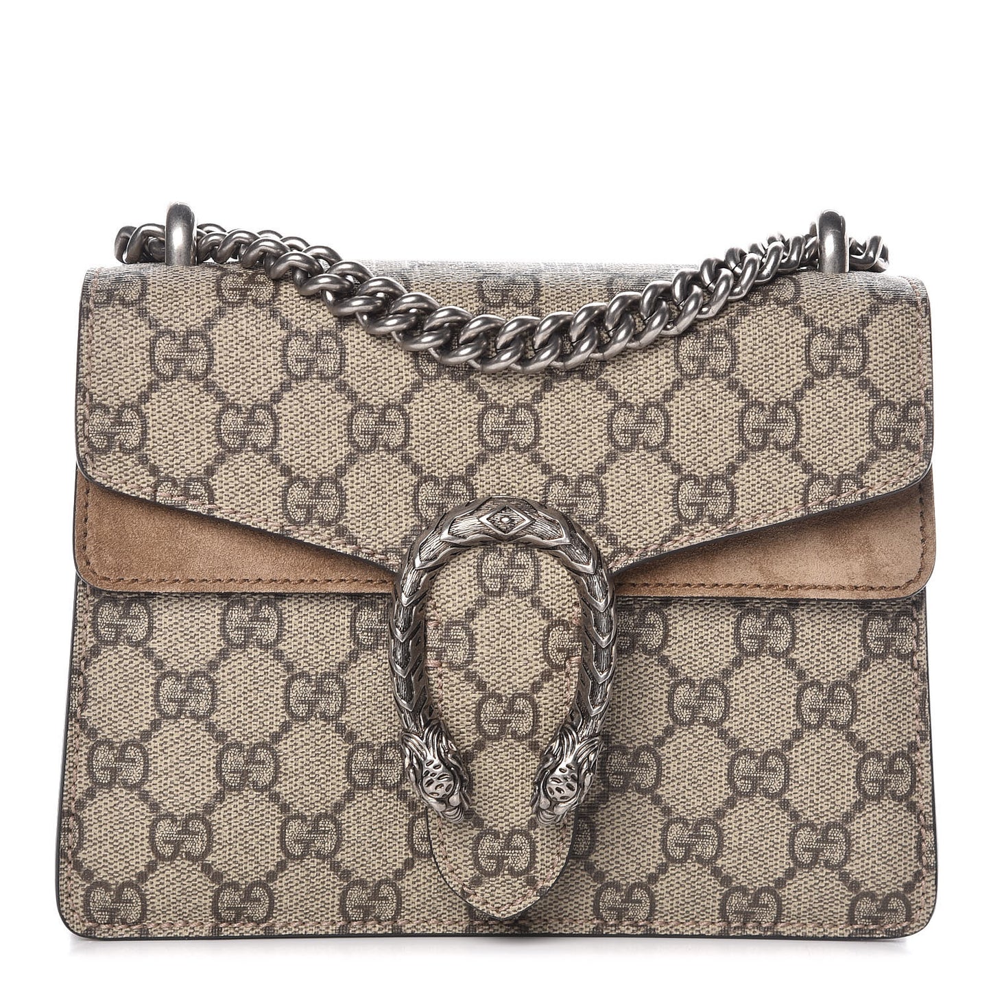 GG Supreme Monogram Mini Dionysus Shoulder Bag Taupe