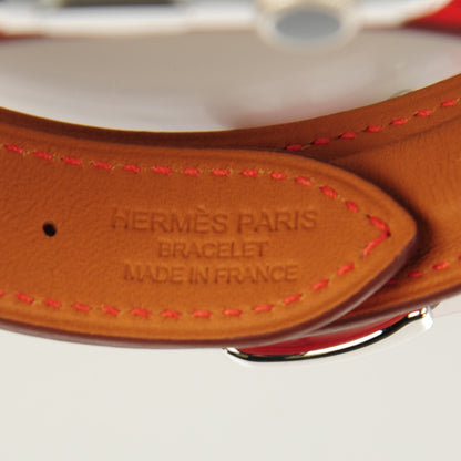 Hermes Veau Swift 38mm Apple Watch Double Tour Capucine 7 of 9