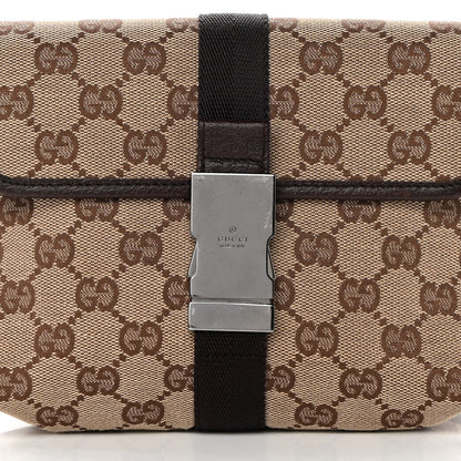 Gucci Monogram Waist Pouch Bag Dark Brown 8 of 11