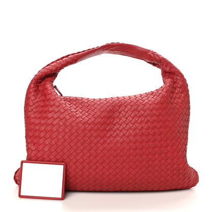 Bottega Veneta Nappa Intrecciato Large Veneta Hobo Red 3 of 10