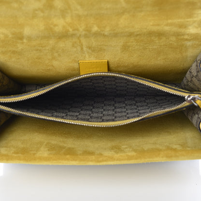 Gucci GG Supreme Monogram Crystal Bow Embroidered Medium Dionysus Shoulder Bag Yellow 7 of 13