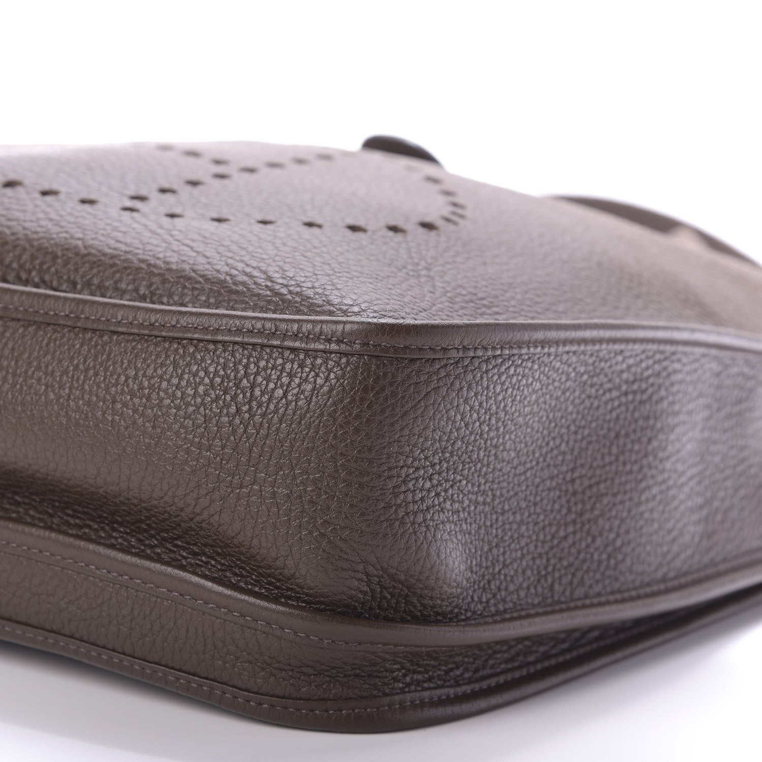 Hermes Taurillon Clemence Evelyne III GM Chocolate 7 of 8