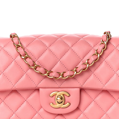 Chanel Lambskin Quilted Mini Rectangular Flap Pink 8 of 10