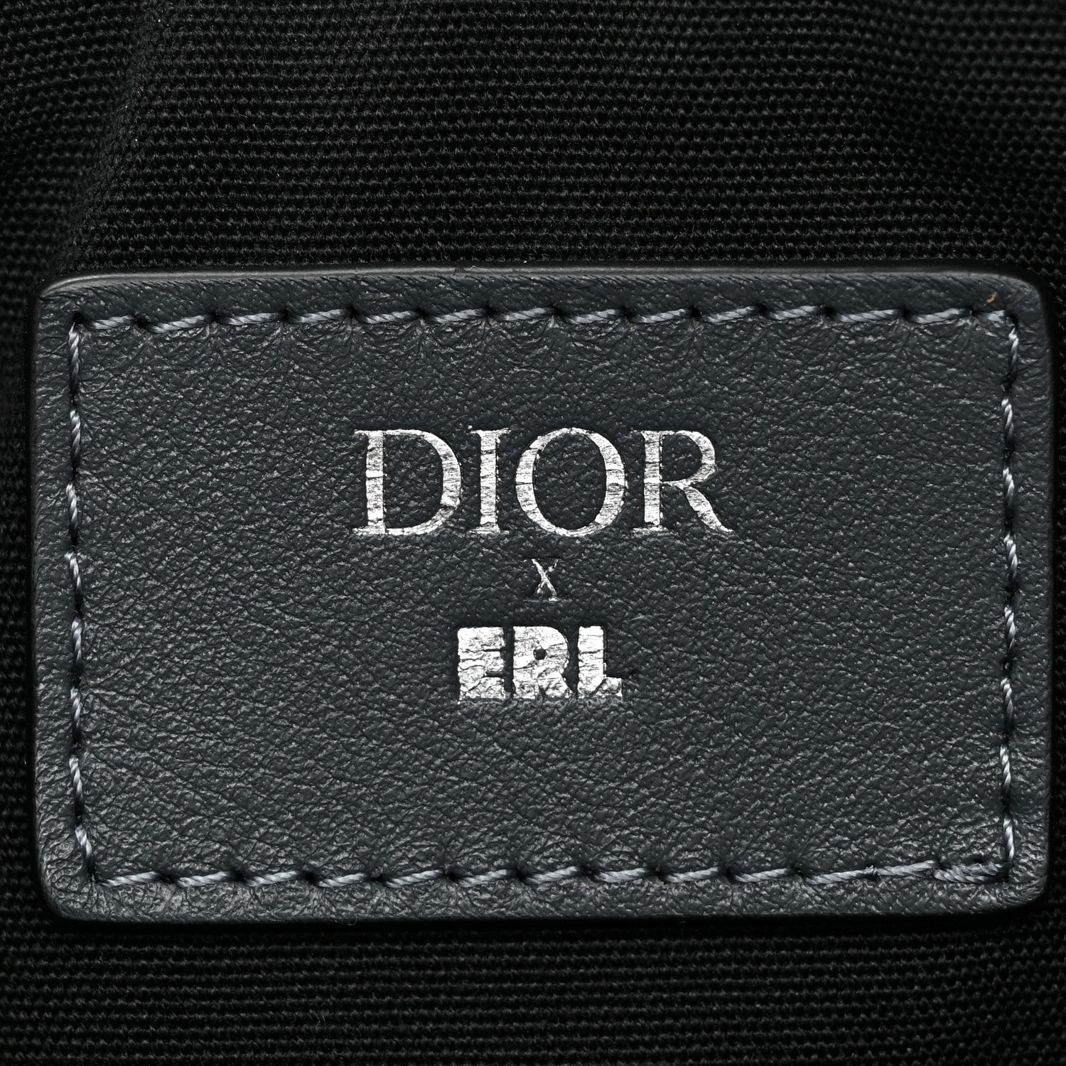 Christian Dior X ERL Technical Fabric Oblique Pouch Light Blue 6 of 9