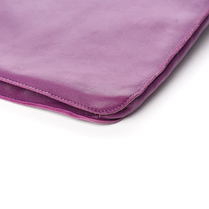 Hermes Lambskin Clou De Selle Pouch Violet 9 of 10