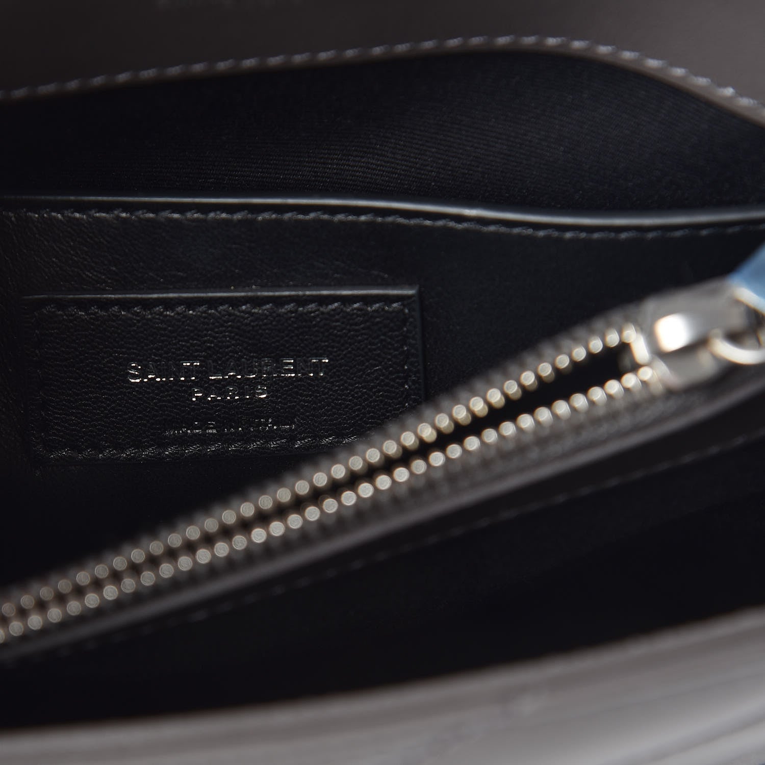 Saint Laurent Calfskin Y Quilted Monogram Small Loulou Chain Satchel Asphalt 8 of 11