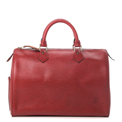Louis Vuitton Epi Speedy 30 Castillan Red 1 of 23