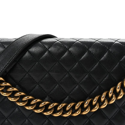 Chanel Lambskin Quilted New Medium Boy Flap Black 8 of 10