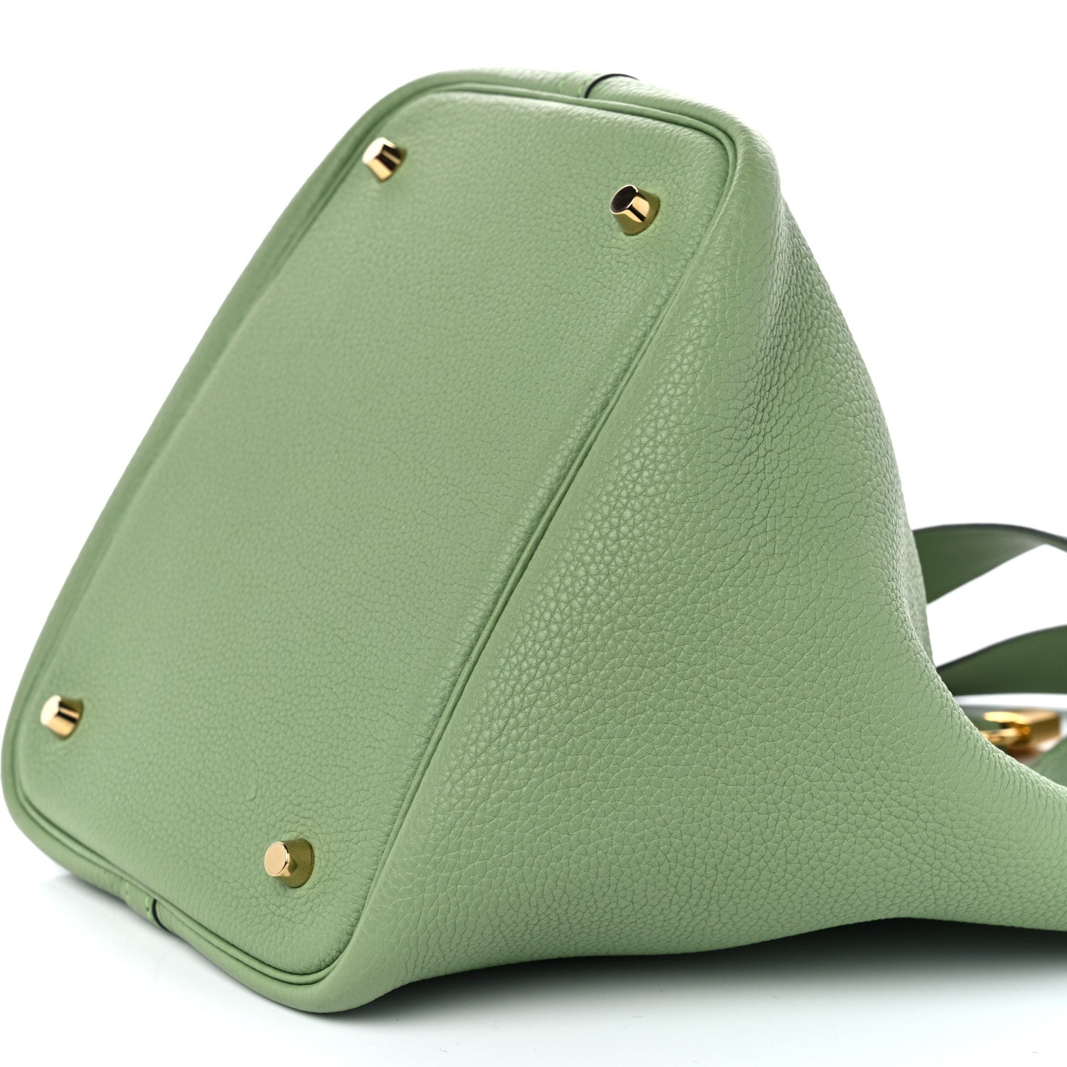Hermes Taurillon Clemence Picotin Lock 22 MM Vert Criquet 10 of 10
