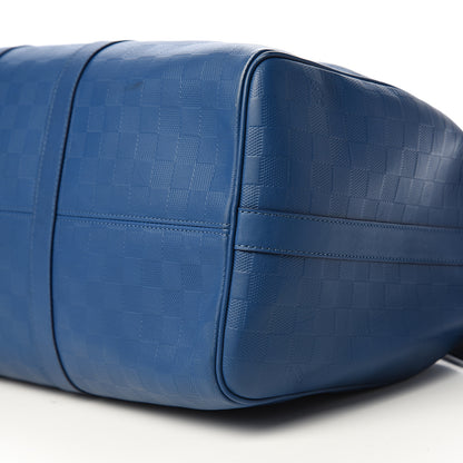 Louis Vuitton Damier Infini Keepall Bandouliere 45 Neptune 8 of 10