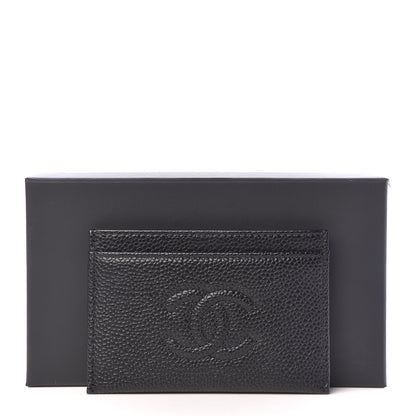 Chanel Caviar Timeless CC Card Holder Black 9 of 9