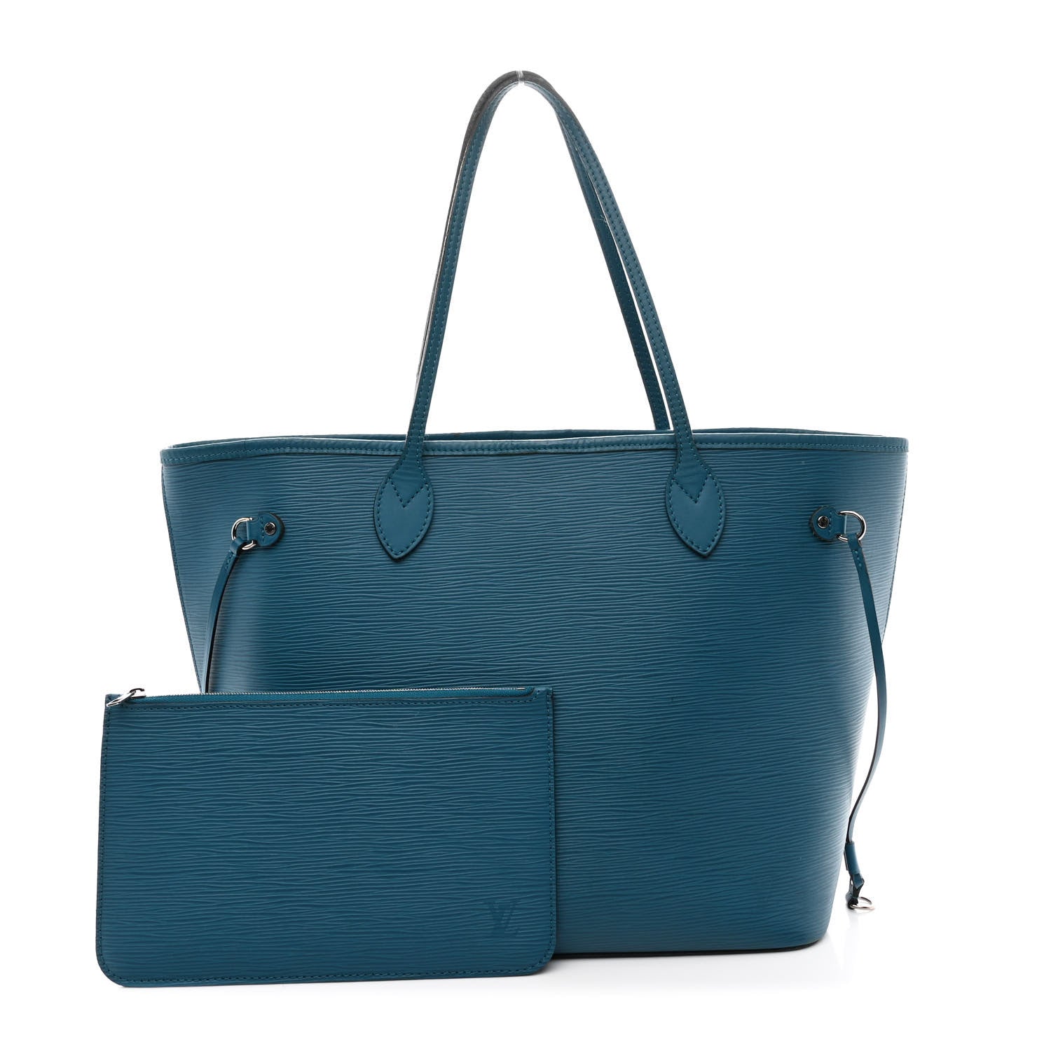 Louis Vuitton Epi Neverfull MM Cyan 3 of 14