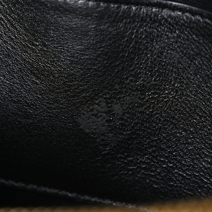 Saint Laurent Lambskin Matelasse Chevron Monogram Envelope Chain Wallet Black 11 of 11