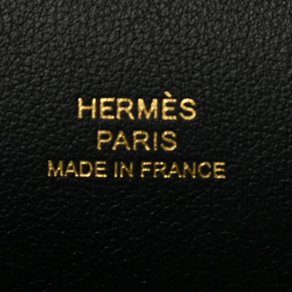 Hermes Swift Kelly Pochette Clutch Black 7 of 7