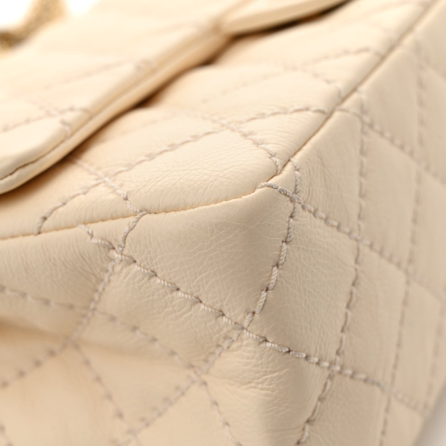 Chanel Aged Calfskin Quilted 2.55 Reissue 226 Flap Ivory 14 of 15