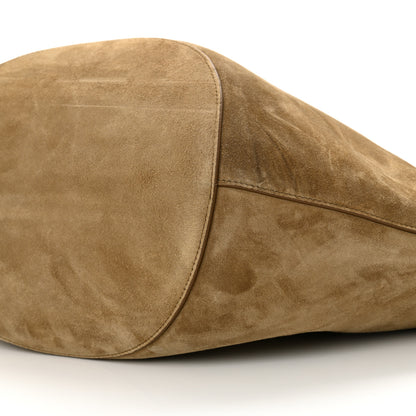 Khaite Suede Calfskin Medium Lotus Tote Mud 10 of 10