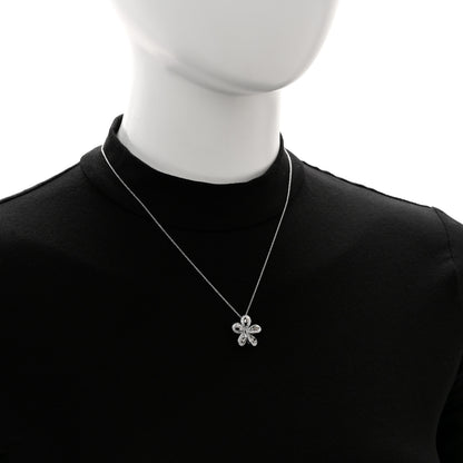 Roberto Coin 18K White Gold Diamond Fantasia Big Flower Pendant Necklace 2 of 6