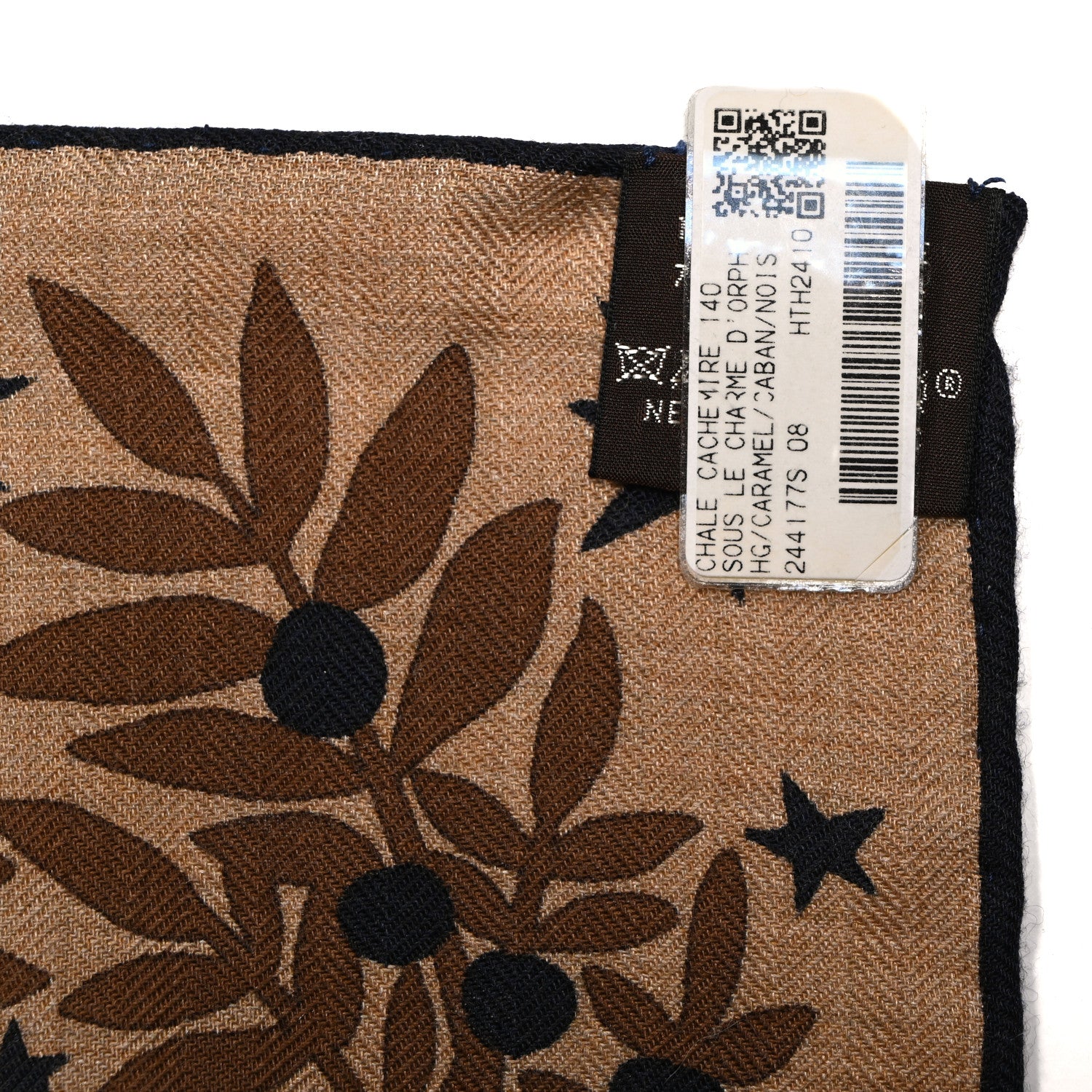 Hermes Silk Sous Le Charme d'Orphee Double Face Scarf 140 Caramel Caban Noisette 3 of 5