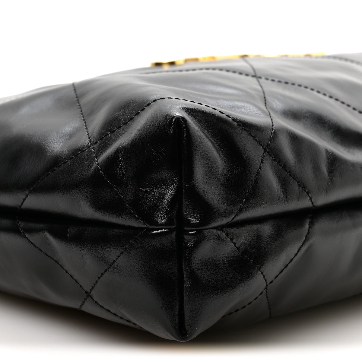Chanel Shiny Calfskin Quilted Small Chanel 22 Black 10 of 11