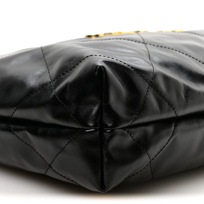Chanel Shiny Calfskin Quilted Small Chanel 22 Black 10 of 11