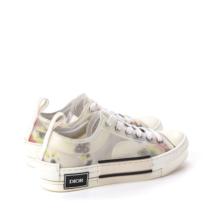 Christian Dior Technical Canvas Flowers B23 Low Top Sneakers 37 White 4 of 12