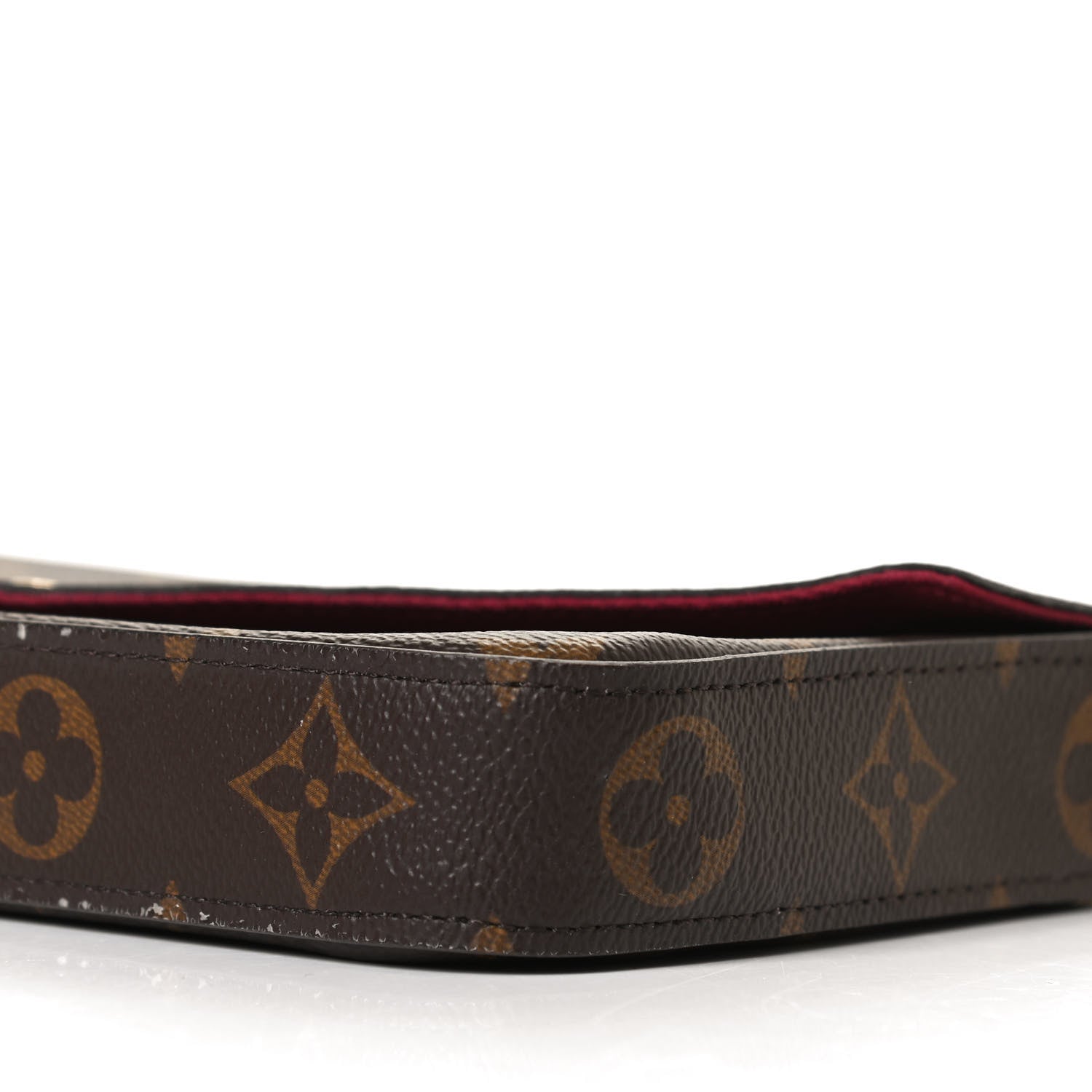 Louis Vuitton Monogram Pochette Felicie Chain Wallet Fuchsia 9 of 14