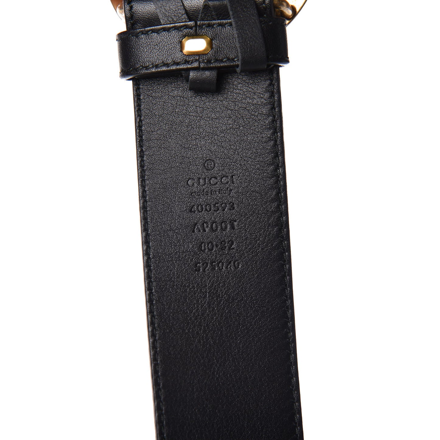 Calfskin Double G 40mm Belt 80 32 Black