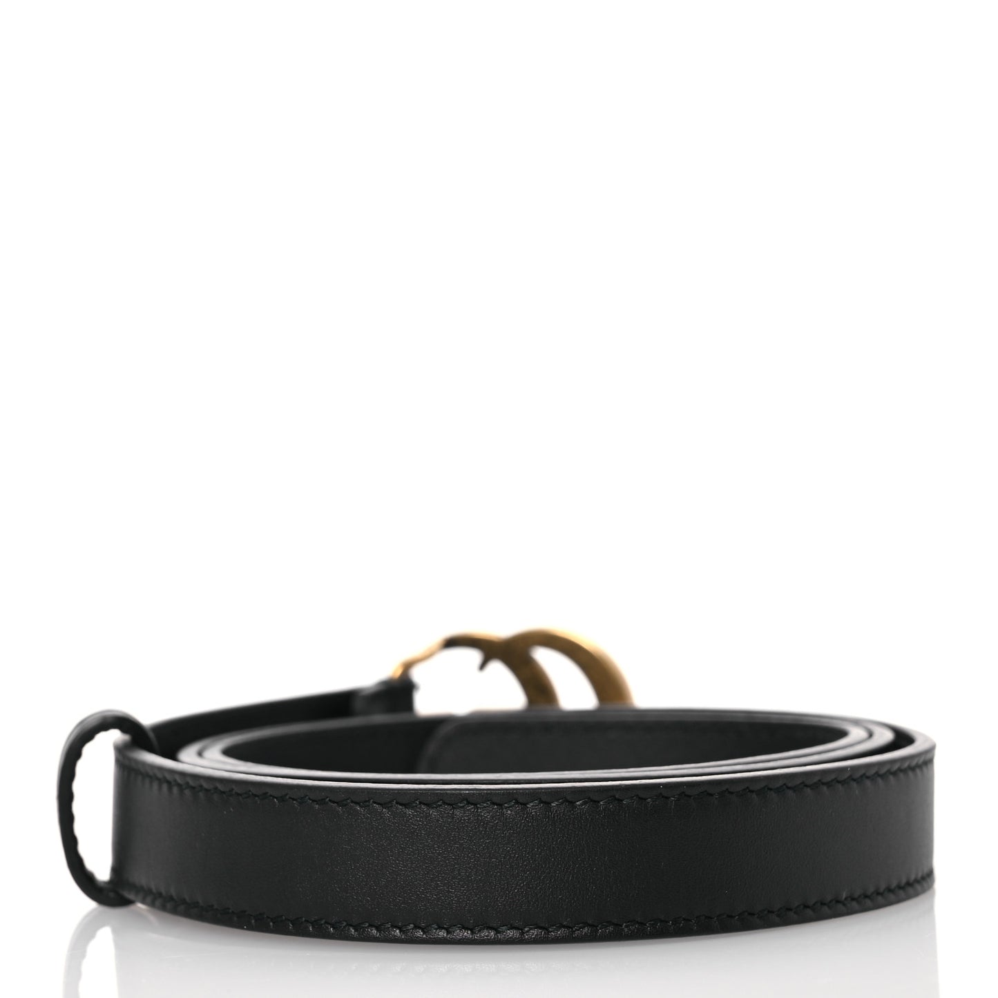 Calfskin Double G 20mm Belt 80 32 Black