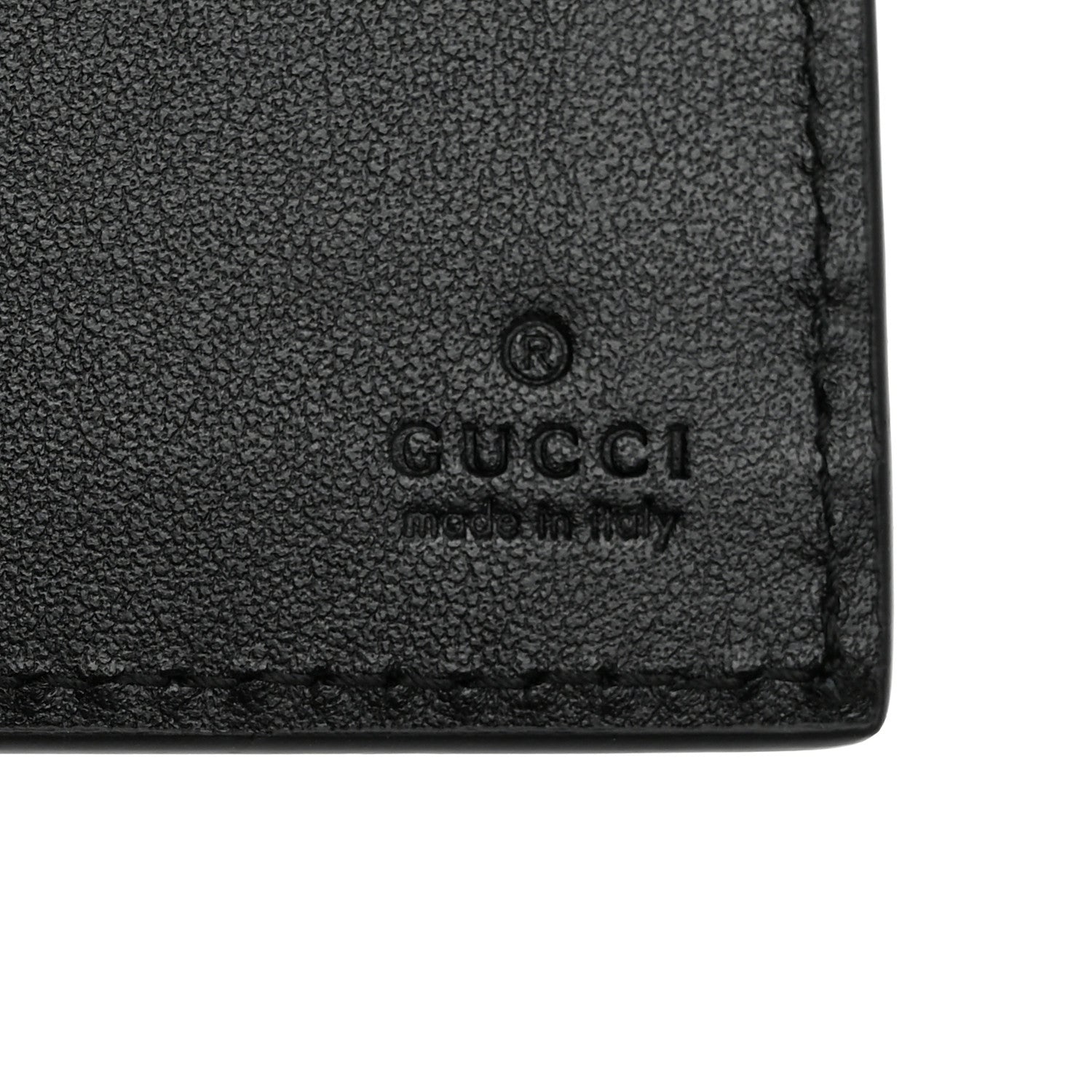 Gucci Plutone Calfskin Logo Bi-Fold Wallet Black 6 of 8