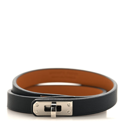 Hermes Box Kelly Double Tour Bracelet T3 Black 1 of 6