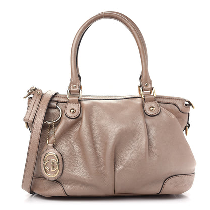Gucci Metallic Calfskin Medium Sukey Top Handle Bag Pink 1 of 12
